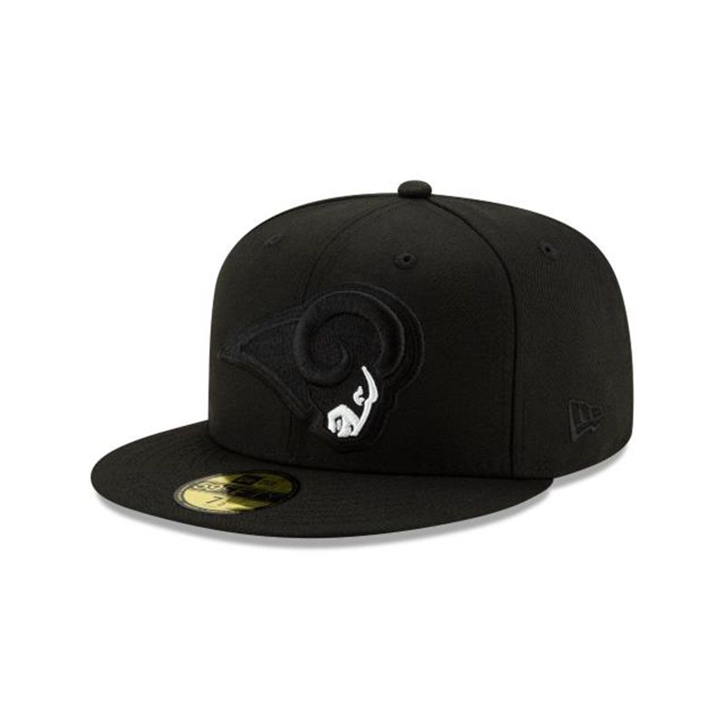 NFL Los Angeles Rams Logo Elements 2.0 59Fifty Fitted (MZP2693) - Black New Era Caps